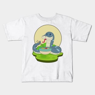 Snake Ramen Kids T-Shirt